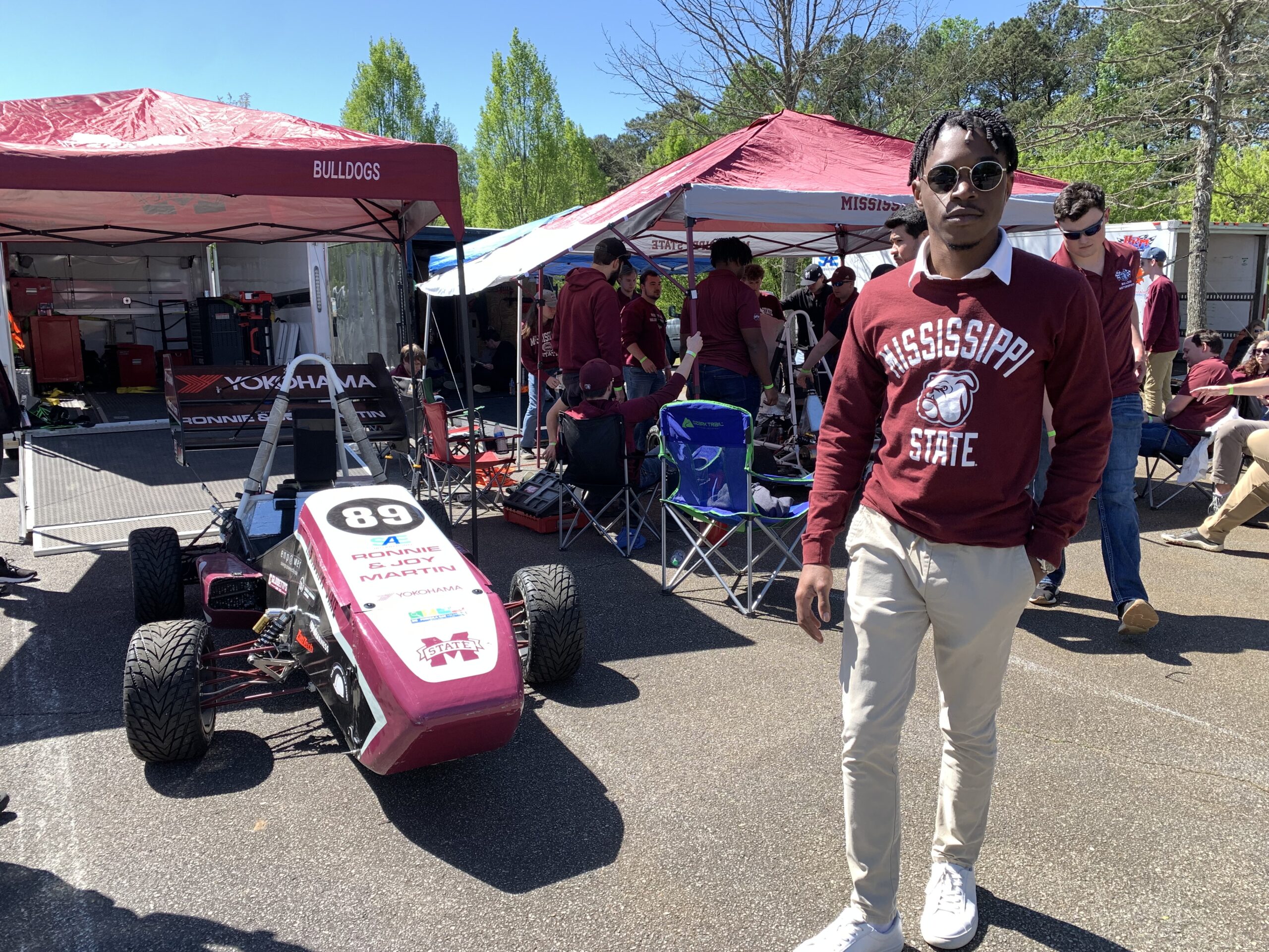 Nico Miller at Kennesaw State University Representing the Formula Team for Mississippi STate University